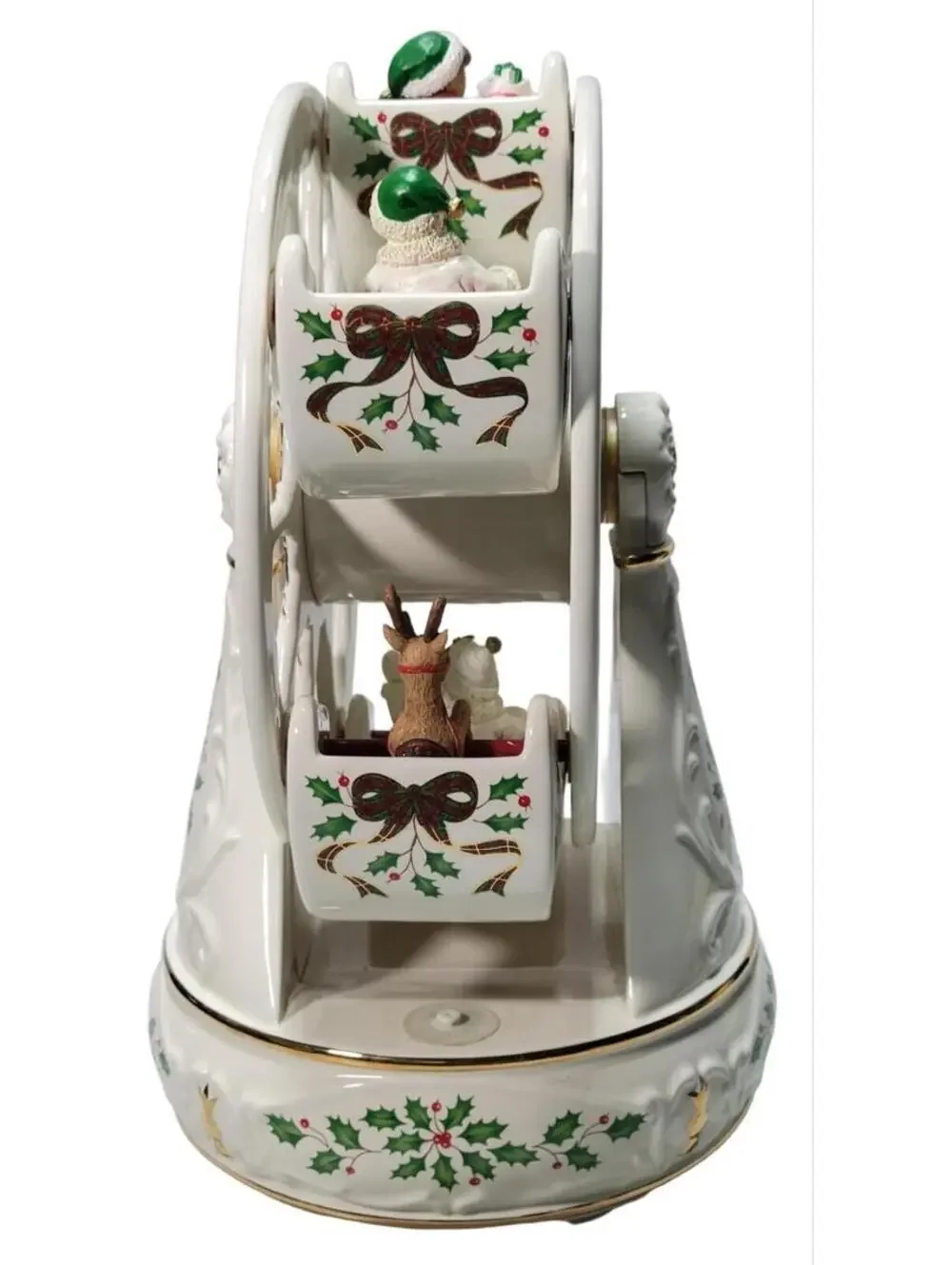 Lenox Holiday Ferris Wheel Musical Centerpiece 12" Tested Working - Picture 10 of 16